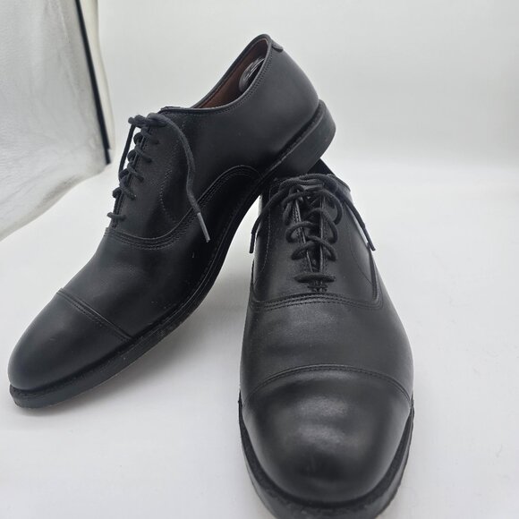 Allen Edmonds Park Avenue Cap-toe Oxford Dress Shoe Black Leather Mens Size 10.5 main image 12